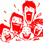 Copy of laughing faces red