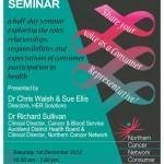 Cancer Consumer Engagement Seminar Poster