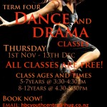 Term 4 Dance and Drama Poster